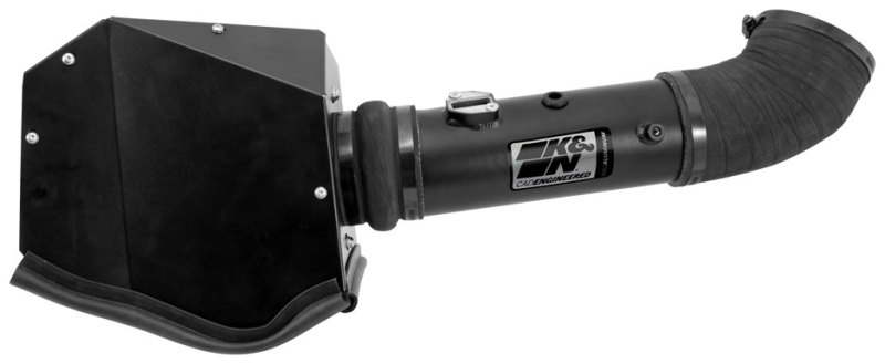 Ford F450 Super Duty Performance Air Intake - K&N Engineering - Blackhawk - Black - `11-`16